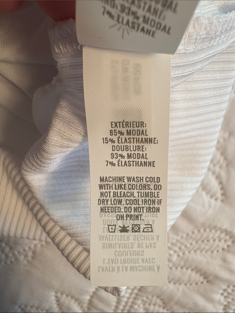 NWOT! Offline by Aerie White Tank with Built In Bra - Picture 5 of 5